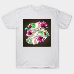 Frogs and lillies T-Shirt